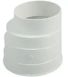 Reduktion 125/100mm Kunststoff, wei&szlig; L&auml;nge 120 mm