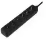 Hama 30393 6F-ST.DOSE.SCHWARZ I.P.15 Steckdosenleiste