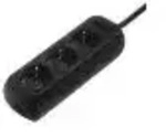 Hama 108841 3F-STECKD.M.KS 3M SCH Steckdosenleiste