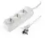 Hama 108842 3F-STECKD.M.KS 5M WEI Steckdosenleiste