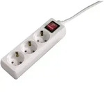 Hama 30382 3F-ST.D.M.SCH.WEISS Steckdosenleiste