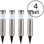 33245-4 Solarleuchte Edelstahl, 1xLED 4er Set