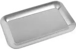 APS Serviertablett Edelstahl 21,5x13x1,5cm