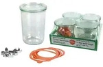 Rechberger 222270044 Einkochglas mit Deckel 0,75l. 4tlg.
