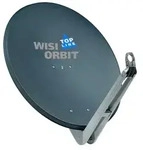 Alu Offset-Antenne New TopLine OA 85 H, 85cm, basaltgrau