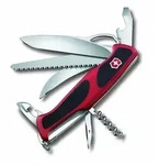 0.9583.MC Victroinox RangerGrip 57 Hunter 130mm, 2 Komponenten-Schalen,rot/schwa