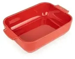 Peugeot Auflaufform Appolia quadratisch 25cm rot