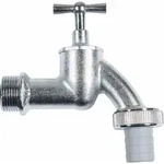 T300502 Auslaufventil 3/4" Knebel matt-chrom