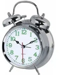 Hama 186326 Wecker, Nostalgie, silber