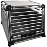 Hundebox Auto - Alu Transportbox Nobby Round Corner f&uuml;r Hunde, abschlie&szlig;bar, nach
