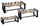 Hundenapf Set Karinto Holz - Doppelnapfst&auml;nder f&uuml;r Hunde und Katzen Designed by