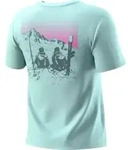 Dynafit Back Graphic Cotton Damen T-Shirt kurzer &Auml;rmel Cloud Blue/Twilight Gr....