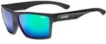 Uvex LGL 29 Brille Schwarz matt green/mirror green