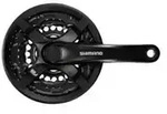 Kurbel Shimano Tourney FC-TY501 3&times;6/7/8-fach 170 mm Schwarz