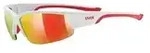 Uvex Sportstyle 215 Brille white mat red/red