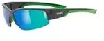 Uvex Sportstyle 215 Brille Black Matt Green/Green