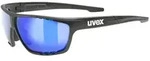 Uvex Sportstyle 706 Brille Black Mat/Mirror Blue