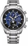 Eco-Drive Funkuhr Mondphase Blau