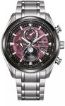 Eco-Drive Funkuhr Mondphase Rot
