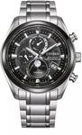Eco Drive Funkuhr Mondphase Schwarz