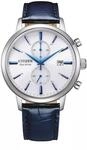 Eco Drive Herrenchronograph Wei&szlig;