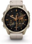 Fenix 8 43mm AMOLED Saphir Nebelgrau / Softgold