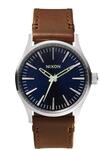 The Sentry 38 Leather Blue / Brown