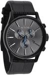The Sentry Chrono Leather Black Gator