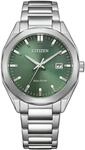 Eco Drive Herrenuhr 38mm gr&uuml;n