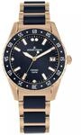 Damenuhr Liverpool Special Edition HighTech Ceramic blau / IP-rose