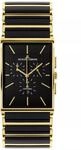 Chronograph York HighTech Ceramic schwarz / IP-gold