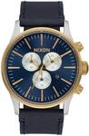 The Sentry Chrono Leather Gold / Blue Sunray Herrenchronograph