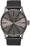 The Sentry Leather Gunmetal / Black