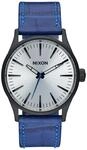 The Sentry 38 Leather Black / Blue / Gator