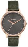 The Kensington Leather Rose Gold / Green