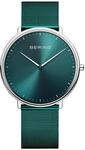 Herrenuhr Ultra Slim Gr&uuml;n