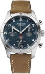 Startimer Pilot Chrono Big Date Herrenchronograph Blau