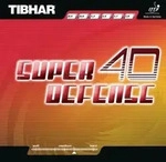 Tibhar Belag Super Defense 40 schwarz 1,9 - schwarz 1,9