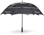 Titleist TOUR DOUBLE CANOPY Umbrella, black/white - Regenschirm -