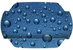 Kleine Wolke Nackenpolster BUBBLE Marineblau 32 x 22 cm