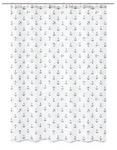 Kleine Wolke Duschvorhang Textil ANCHOR Dunkelblau 180 x 200 cm