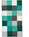 Kleine Wolke Badteppich CARO Petrol 60 x 105 cm