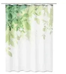 Kleine Wolke Duschvorhang Textil FLORESTA Gr&uuml;n 120 x 200 cm