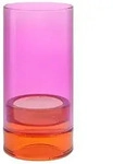 Remember Windlicht LYS - pink / orange - 19 cm - drehbar