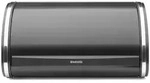 Brabantia Stahl Brotkasten mit Rolldeckel - klein - schwarz - 31,6 cm