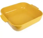 Peugeot APPOLIA Keramik Auflaufform - quadratisch - safrangelb 36 cm