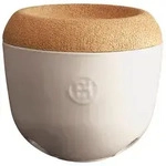 Emile Henry Knoblauchtopf / Vorratsdose - 1 l - creme