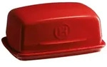 Emile Henry Keramik Butterdose - rot - grand cru f&uuml;r 250 Gramm Butter