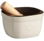 Emile Henry - M&ouml;rser mit St&ouml;&szlig;el - gro&szlig; - creme - &Oslash; 16 cm