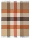 Biederlack Fransen - Plaid - Decke DESIRE - 130x170 - braun - kariert